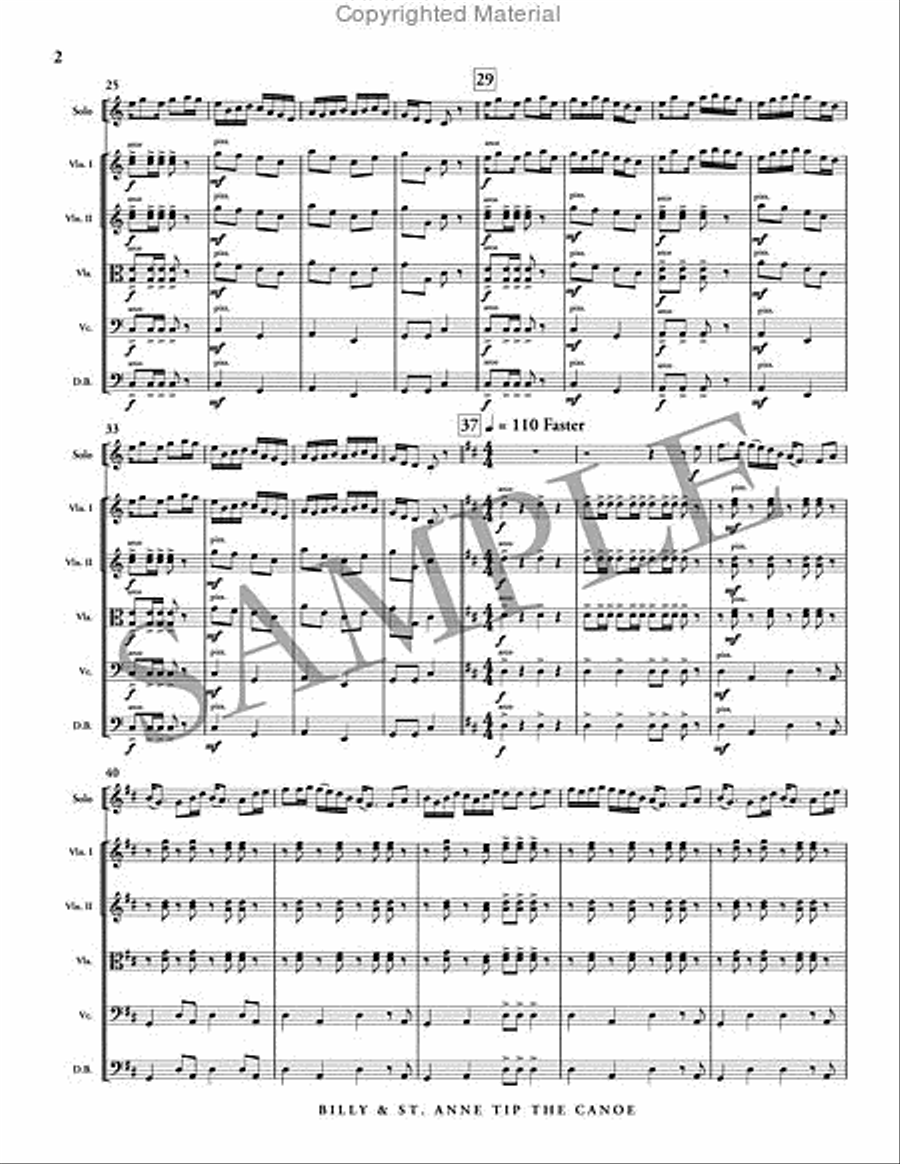 Billy & St. Anne Tip the Canoe Orchestra scores gallery preview page 3