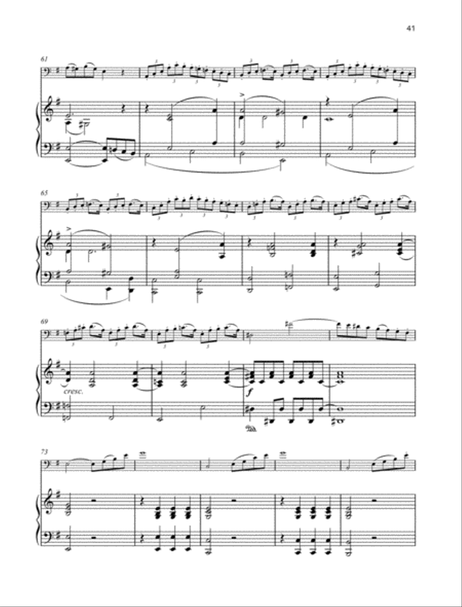 Sonata E minor Sonata E minor Piano Accompaniment scores gallery preview page 4