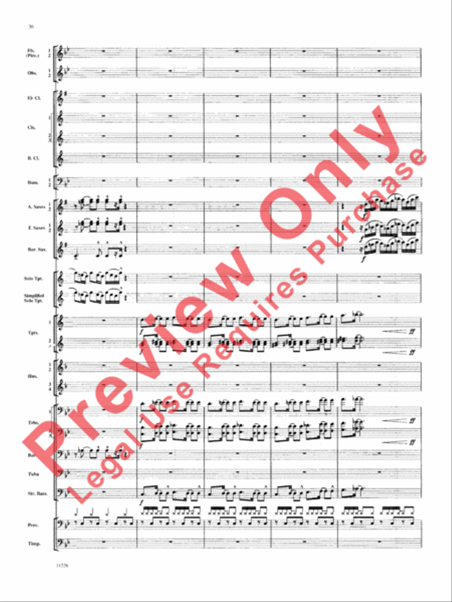 American Jazz Suite American Jazz Suite Concert Band scores gallery preview page 37