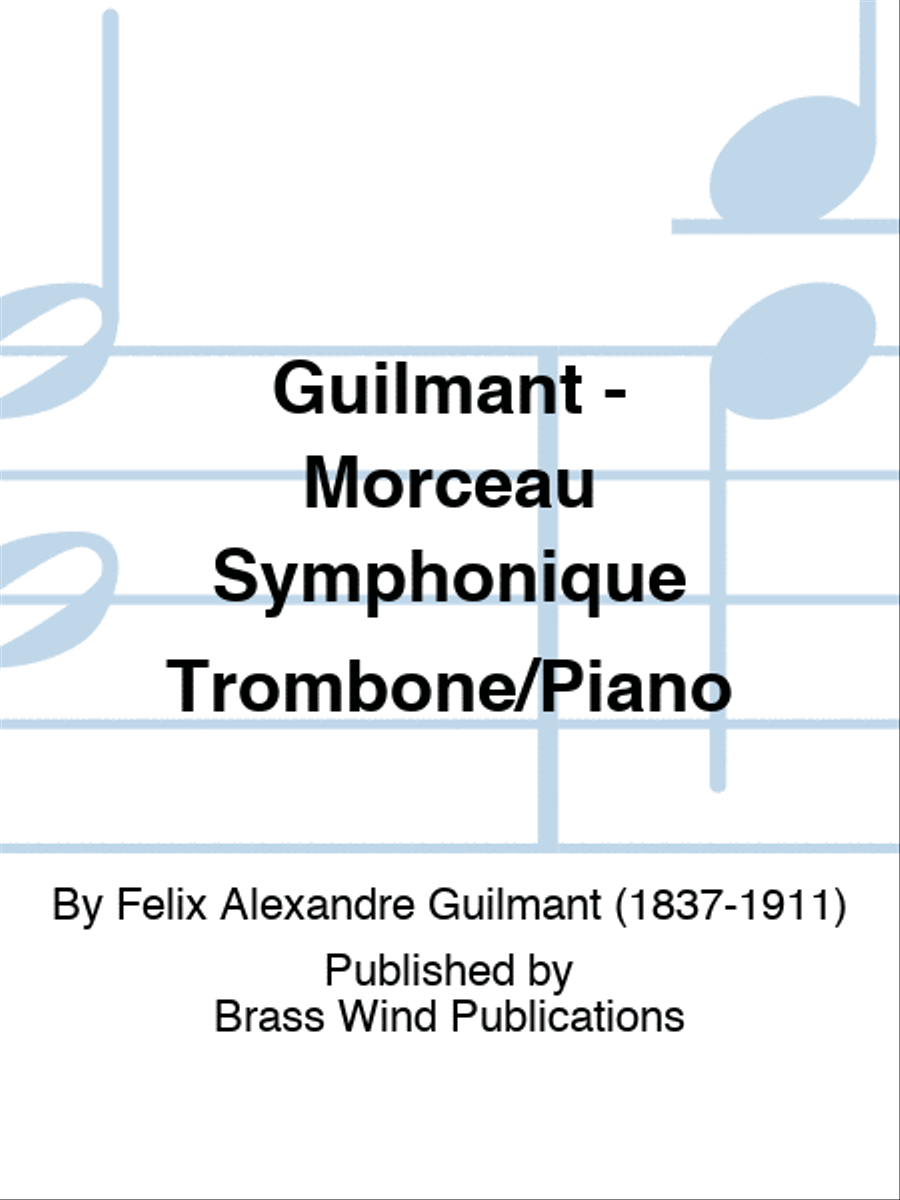 Guilmant - Morceau Symphonique Trombone/Piano Piano Accompaniment scores gallery preview page 1