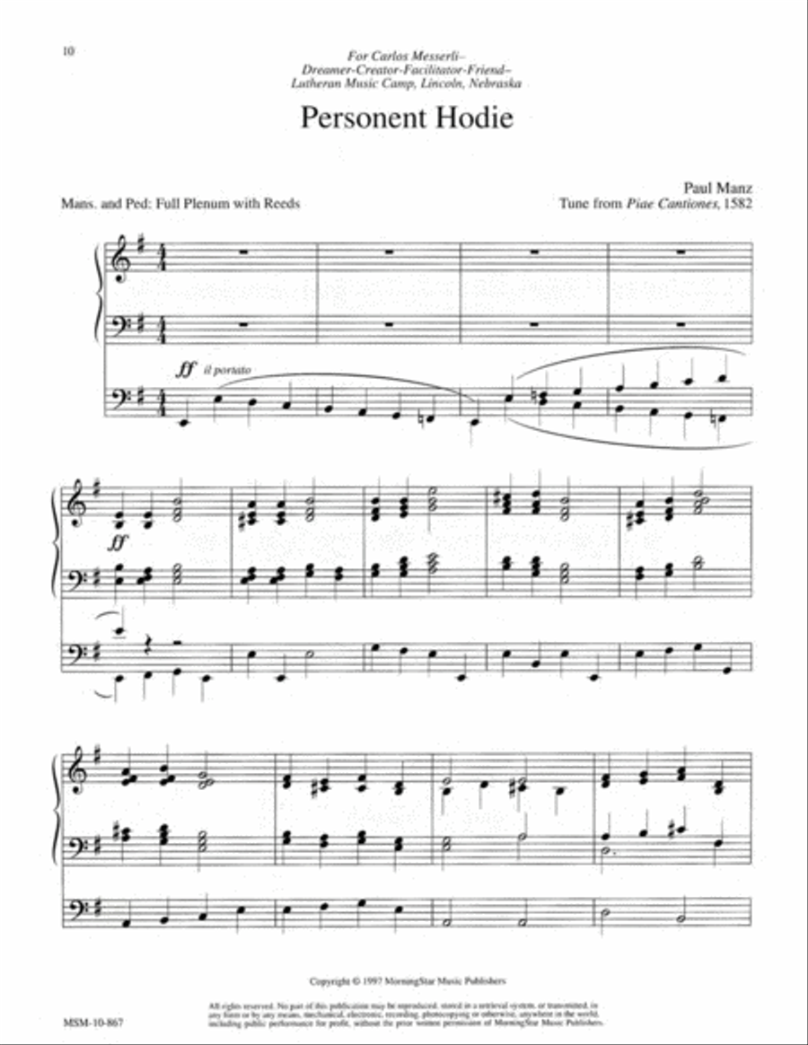Three Hymn Improvisations Organ scores gallery preview page 7