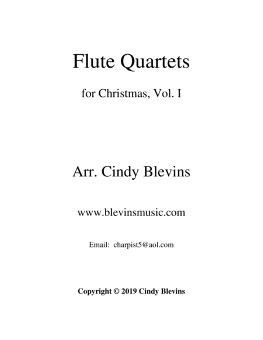 Flute Quartets for Christmas, Vol. I Flute Quartet scores gallery preview page 6