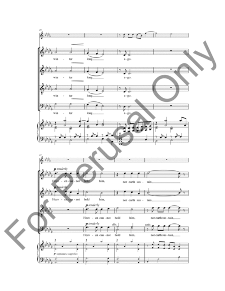 In The Bleak Midwinter (Choral Score) 4-Part scores gallery preview page 4