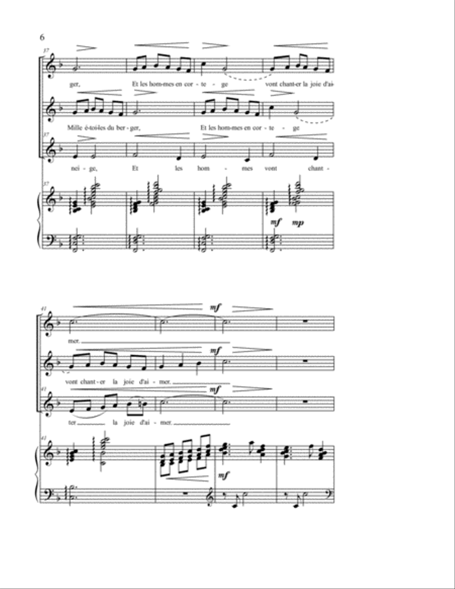 Noel c'est l'amour SSA scores gallery preview page 5