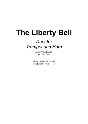 Book cover for The Liberty Bell. Duet for Trumpet and Horn