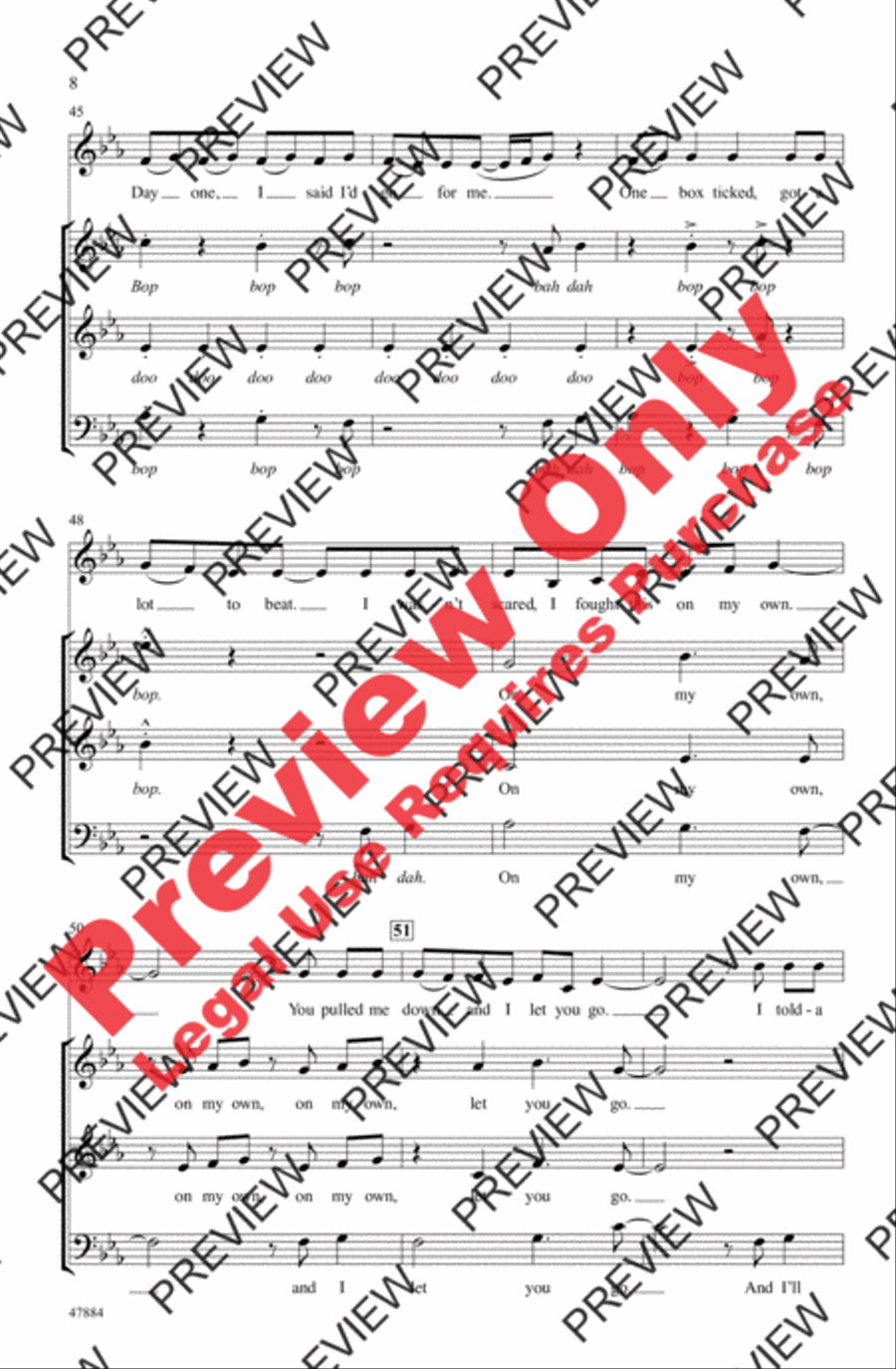 Ain't Got Far to Go 3-Part scores gallery preview page 8