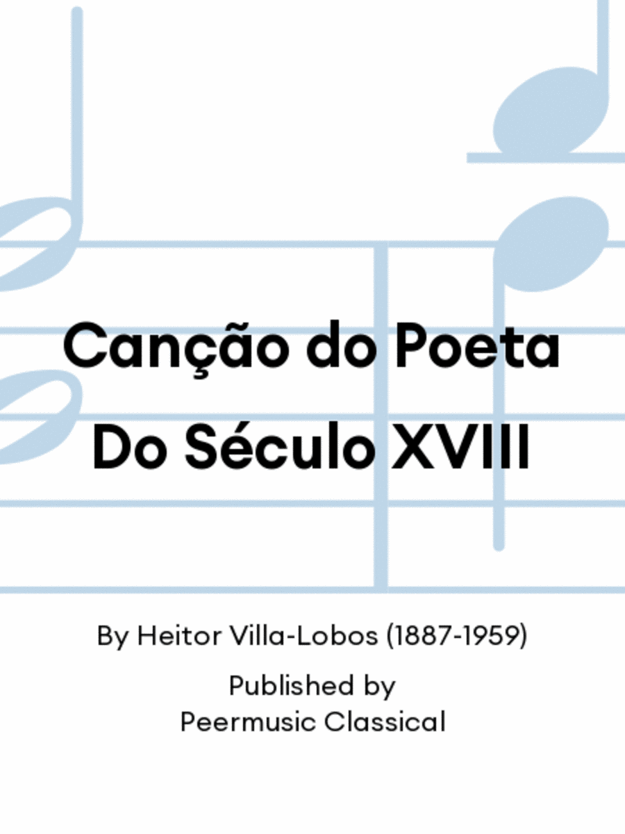 Canção do Poeta Do Século XVIII Chamber Music scores gallery preview page 1
