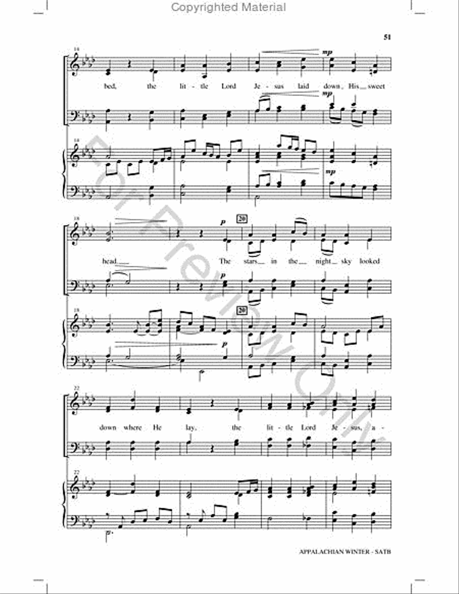 Appalachian Winter Choir scores gallery preview page 50