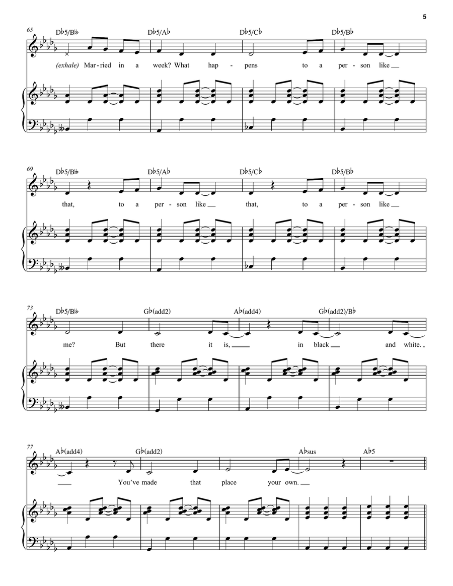 What Happens (from The Notebook) Voice scores gallery preview page 5