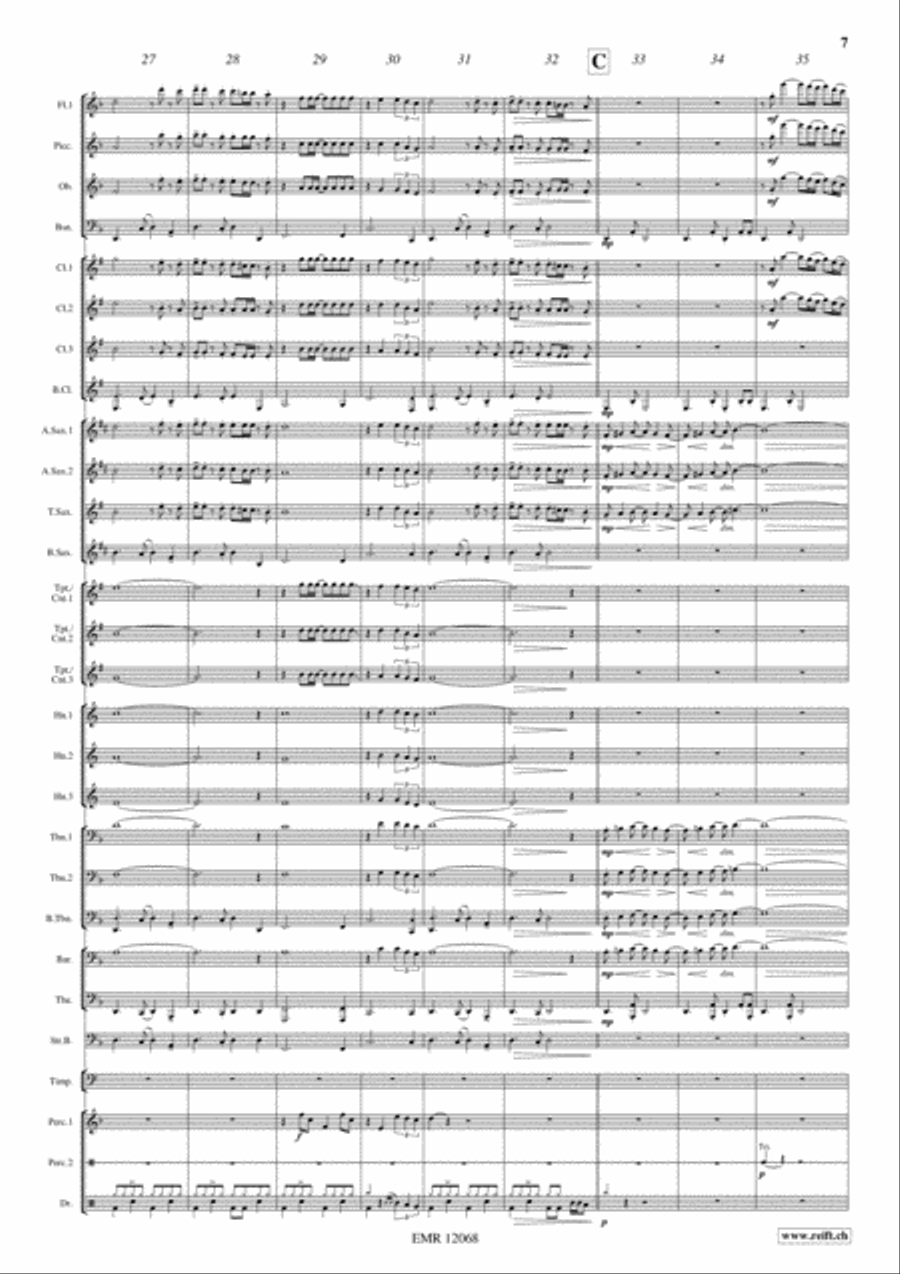 Another Brick In The Wall Concert Band scores gallery preview page 8