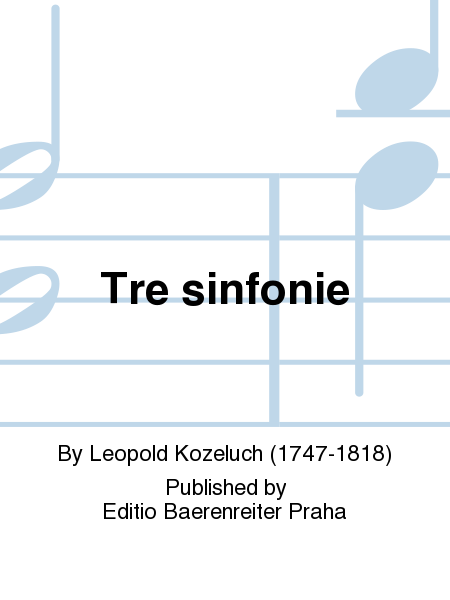 Tre sinfonie (D major, F major, G minor)