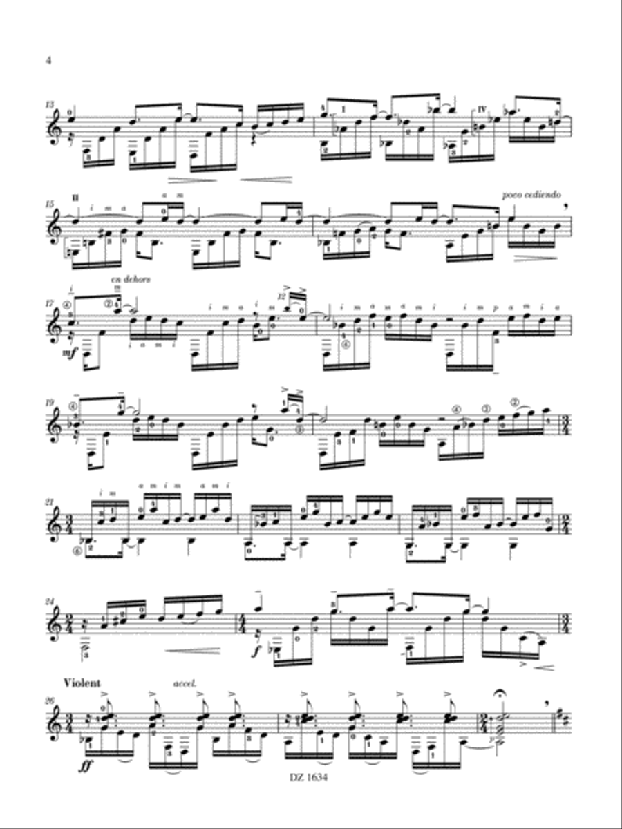 Sonate Classical Guitar scores gallery preview page 4