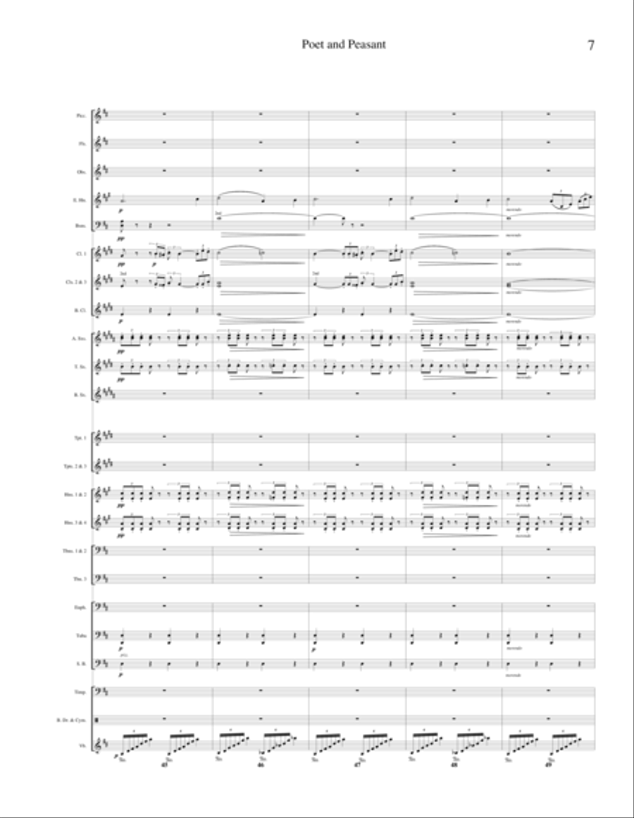 Poet and Peasant Overture (transcribed for Concert Band) Concert Band scores gallery preview page 6