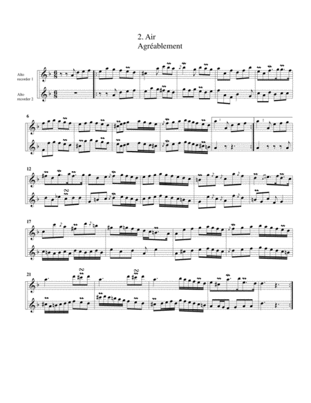 Concerto no.13 for 2 flutes (arrangement for 2 alto recorders) image number null
