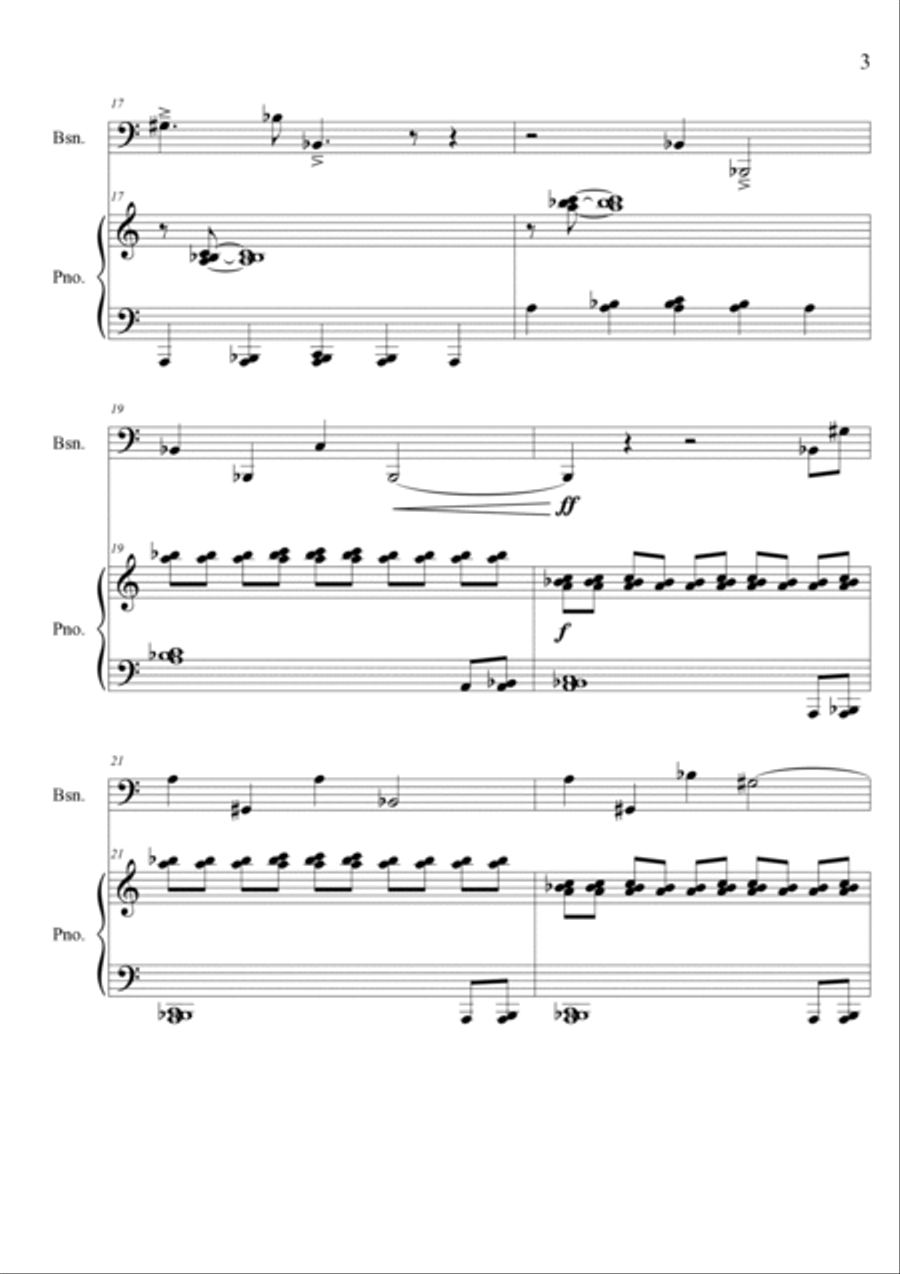 Colloquial Colors for solo bassoon and piano accompaniment Woodwind Duet scores gallery preview page 4