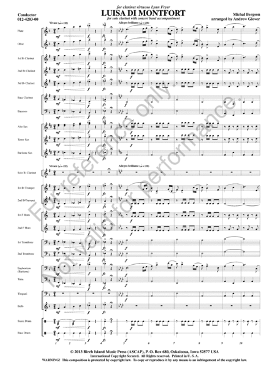 Luisa di Montfort Luisa di Montfort Concert Band scores gallery preview page 4
