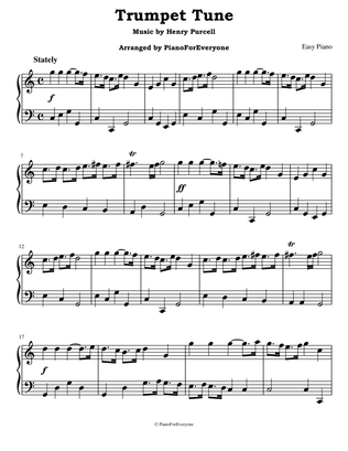 Trumpet Tune - Purcell (Easy Piano)