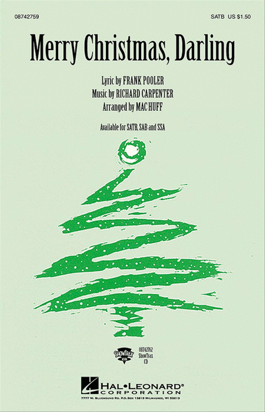 Merry Christmas, Darling 4-Part scores gallery preview page 1