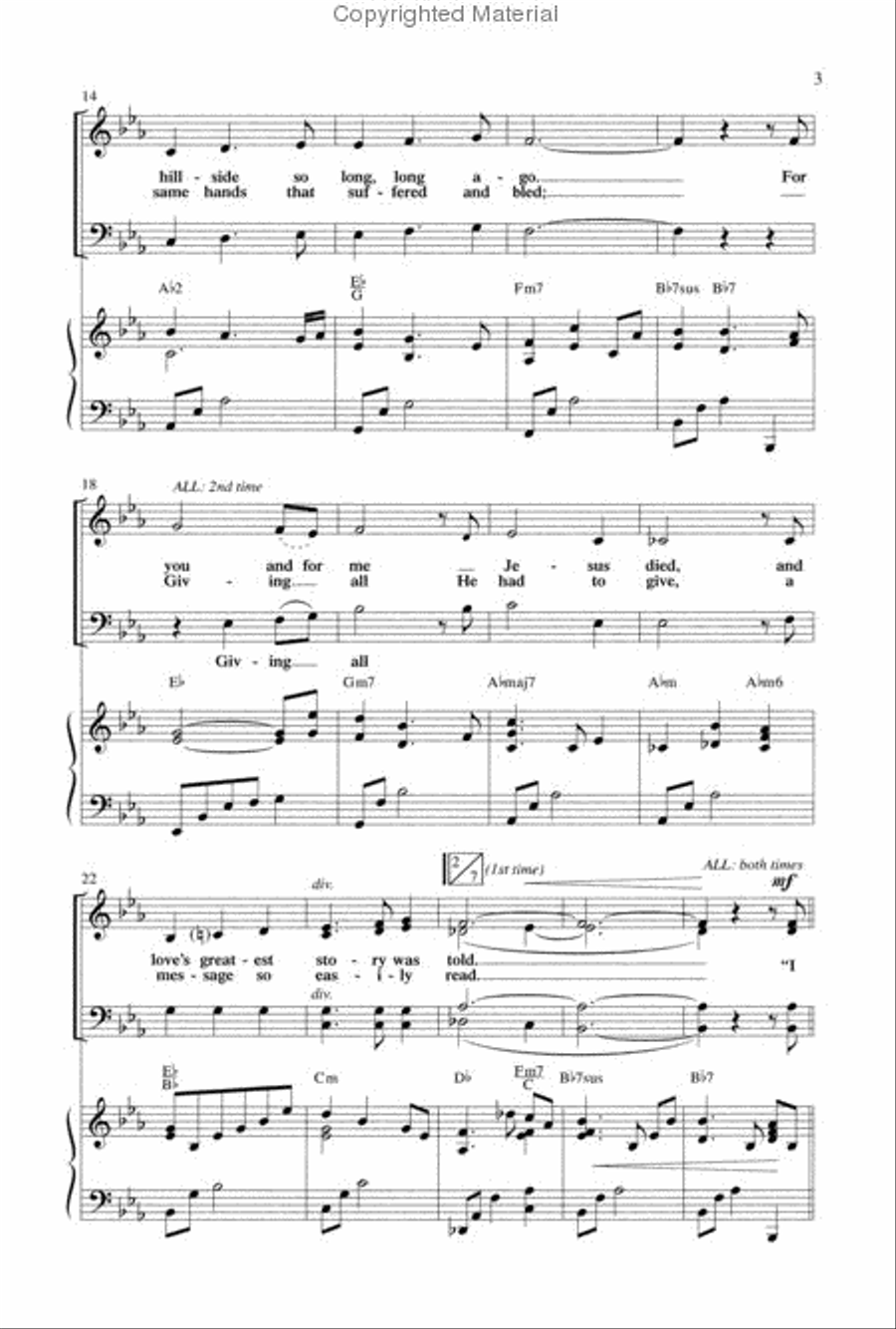 Written In Red - Anthem 4-Part scores gallery preview page 3