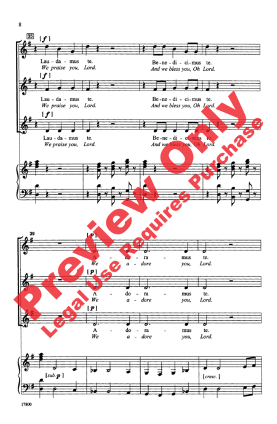 Gloria Women's Choir scores gallery preview page 8