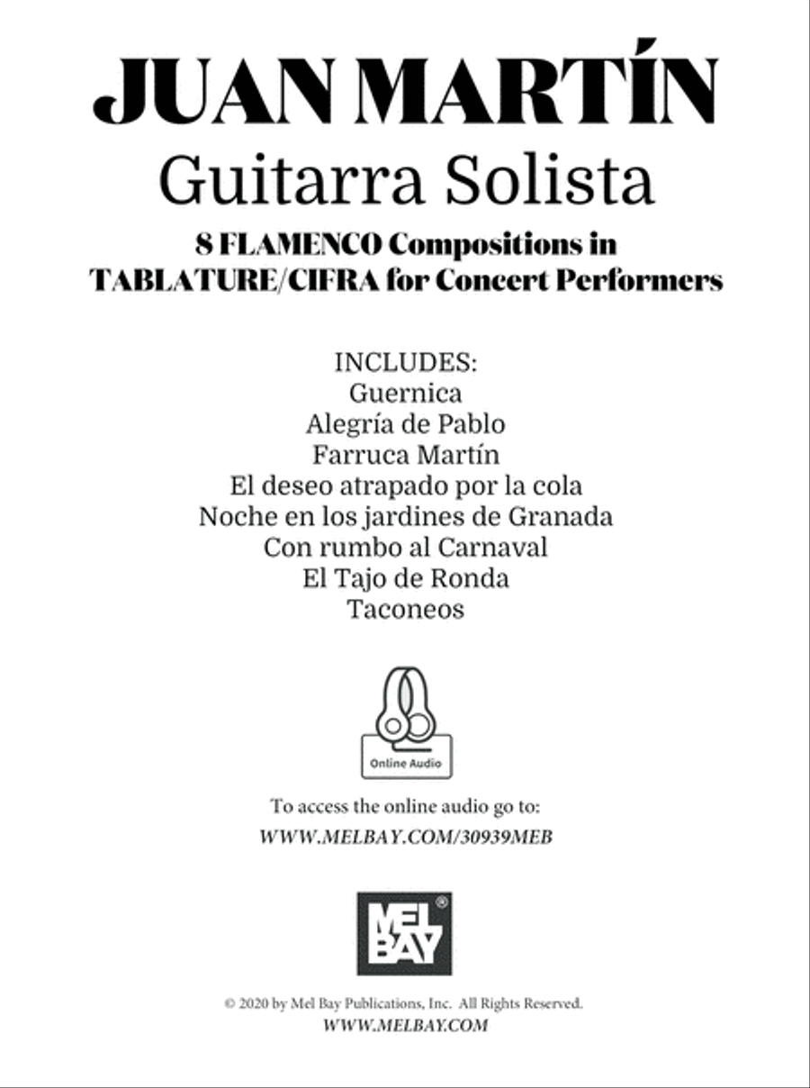 Guitarra Solista - 8 Flamenco Compositions in Tablature/CIFRA for Concert Performers Classical Guitar scores gallery preview page 2