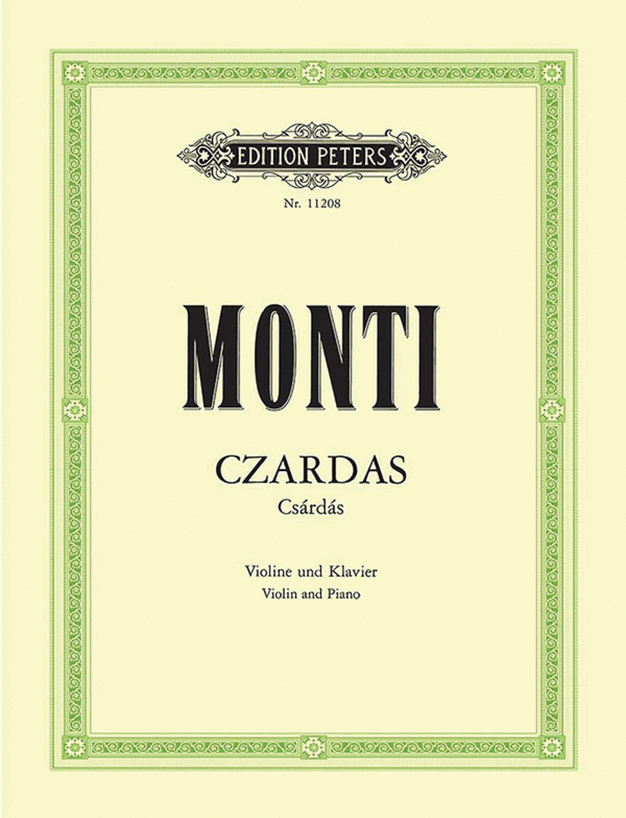 Czardas (Csárdás) for Violin and Piano Violin Solo scores gallery preview page 1