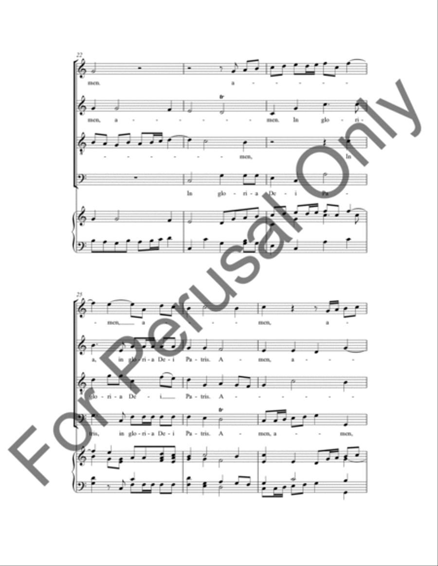 Cum Sancto Spiritu 4-Part scores gallery preview page 5