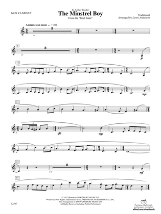 The Minstrel Boy (from the Irish Suite): 1st B-flat Clarinet