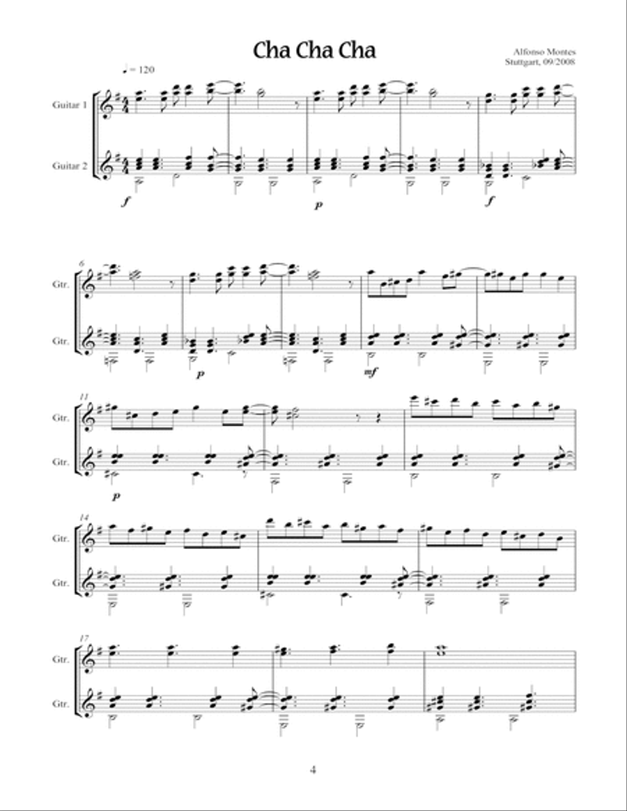 Latinas for Two Guitars Acoustic Guitar scores gallery preview page 5