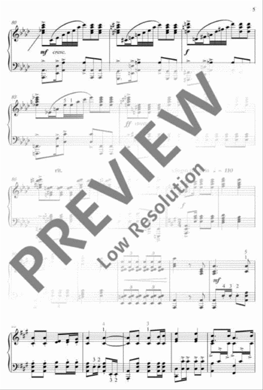 March of The Volunteers Piano Solo scores gallery preview page 6
