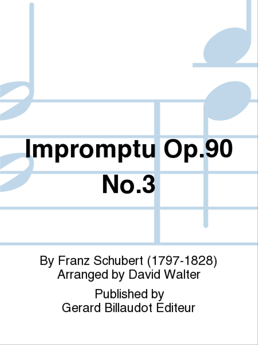 Impromptu Op. 90, No. 3 B-Flat Clarinet scores gallery preview page 1
