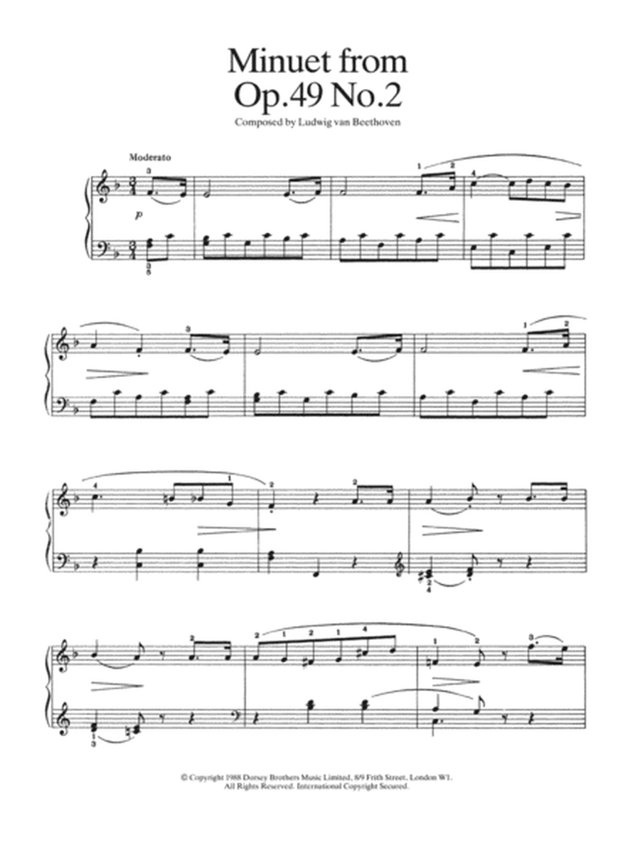 Minuet from Op. 49, No.2