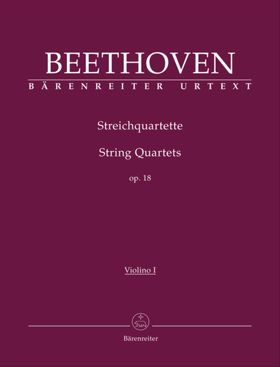 String Quartets, op. 18 String Quartet scores gallery preview page 1