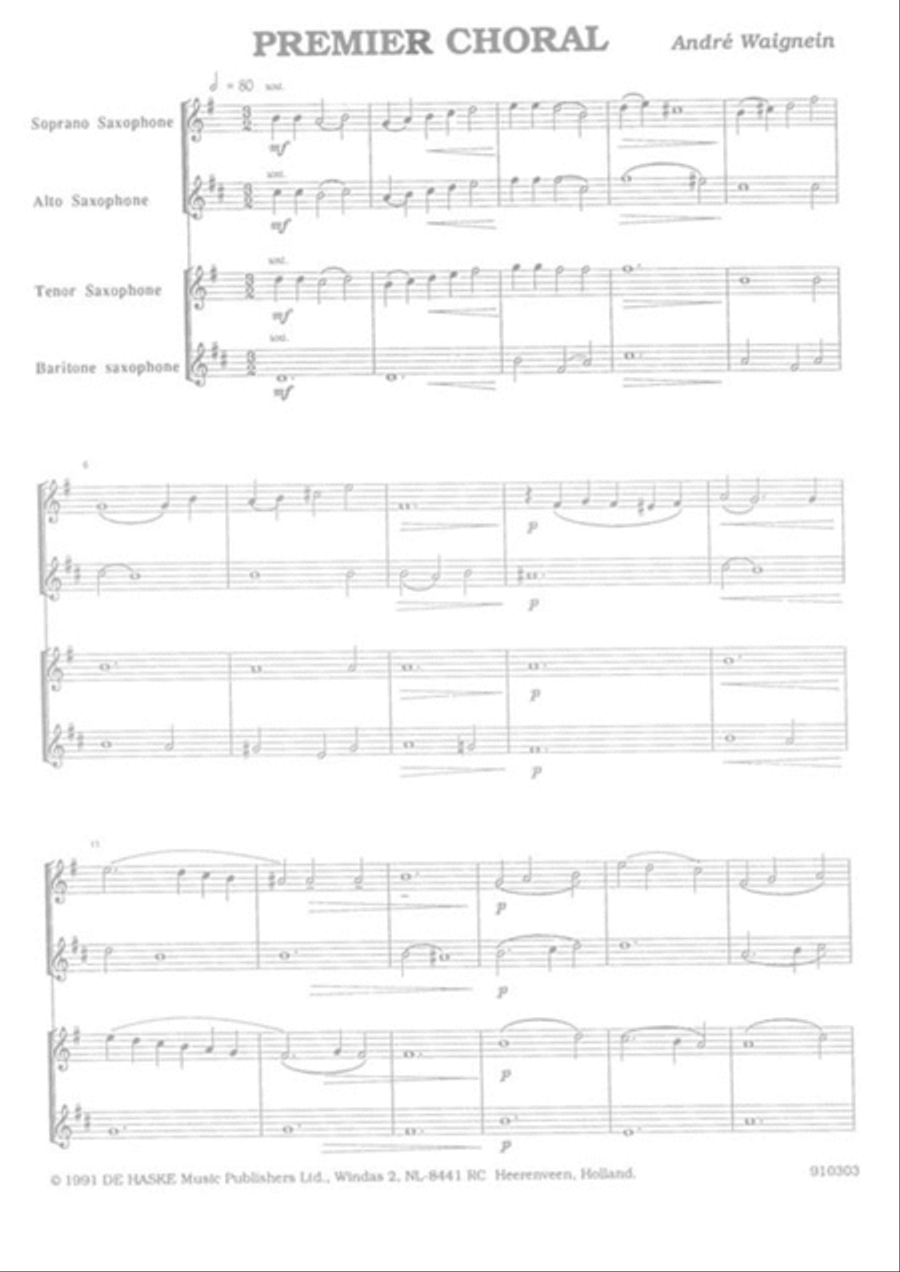 Easy Saxophone Ensemble Album Vol. 1 Saxophone Quartet scores gallery preview page 3