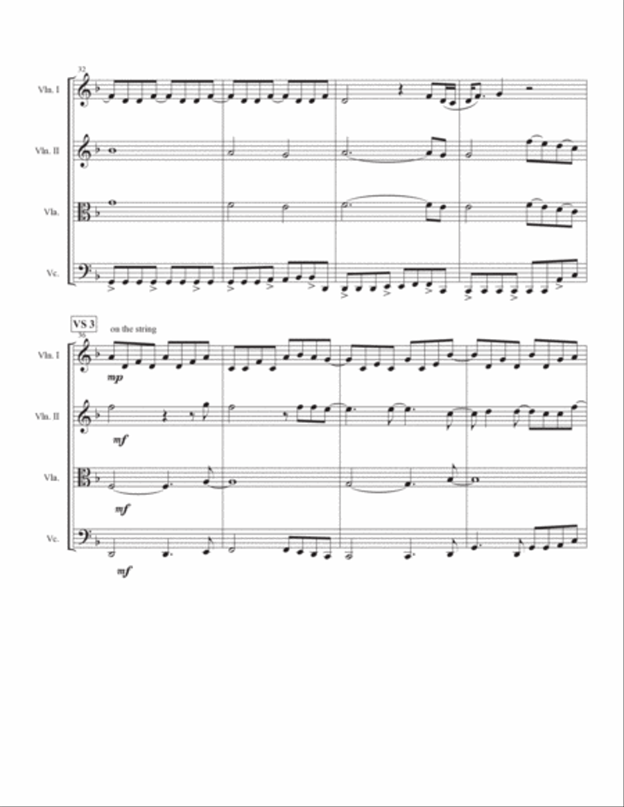Set Fire To The Rain String Quartet scores gallery preview page 5