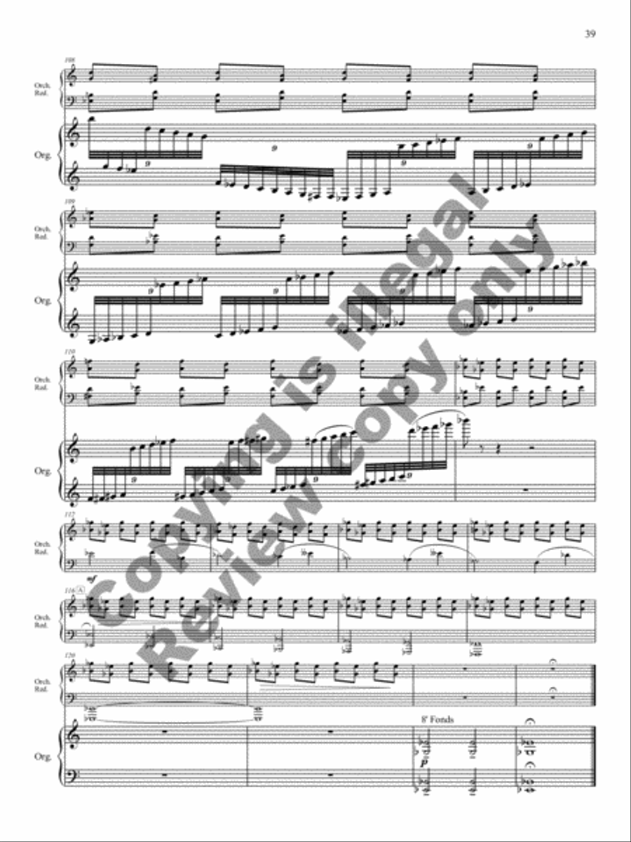 Triptych for Organ and Large Orchestra Orchestra scores gallery preview page 16