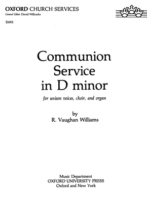 Book cover for Communion Service in D minor