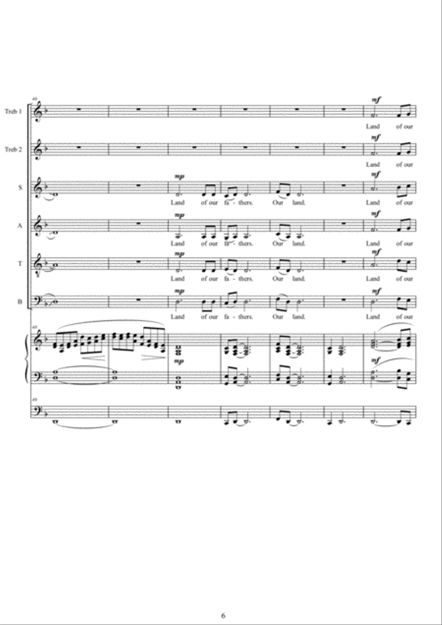 The Long Journey 4-Part scores gallery preview page 6