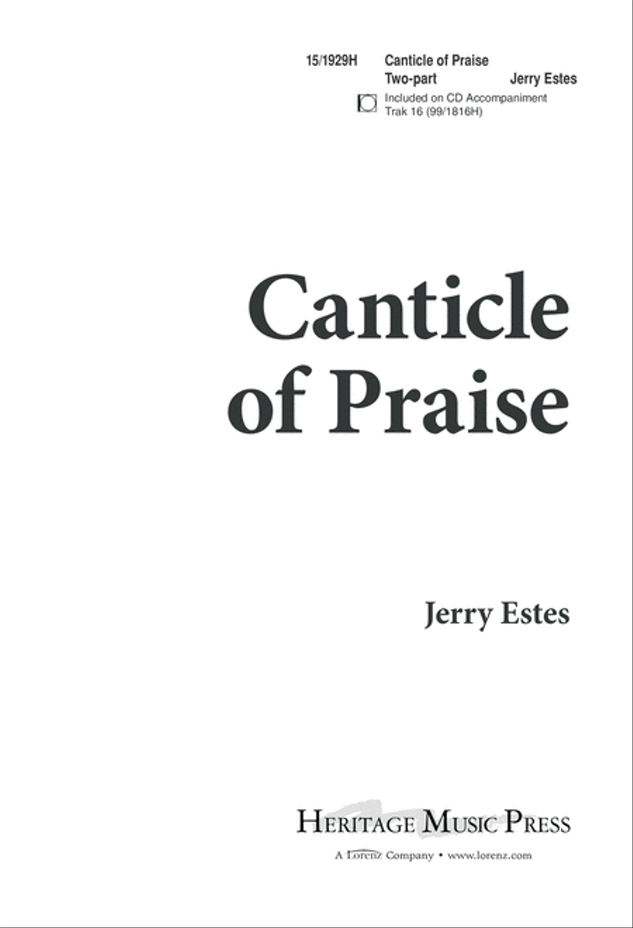 Canticle of Praise Canticle of Praise 2-Part scores gallery preview page 1