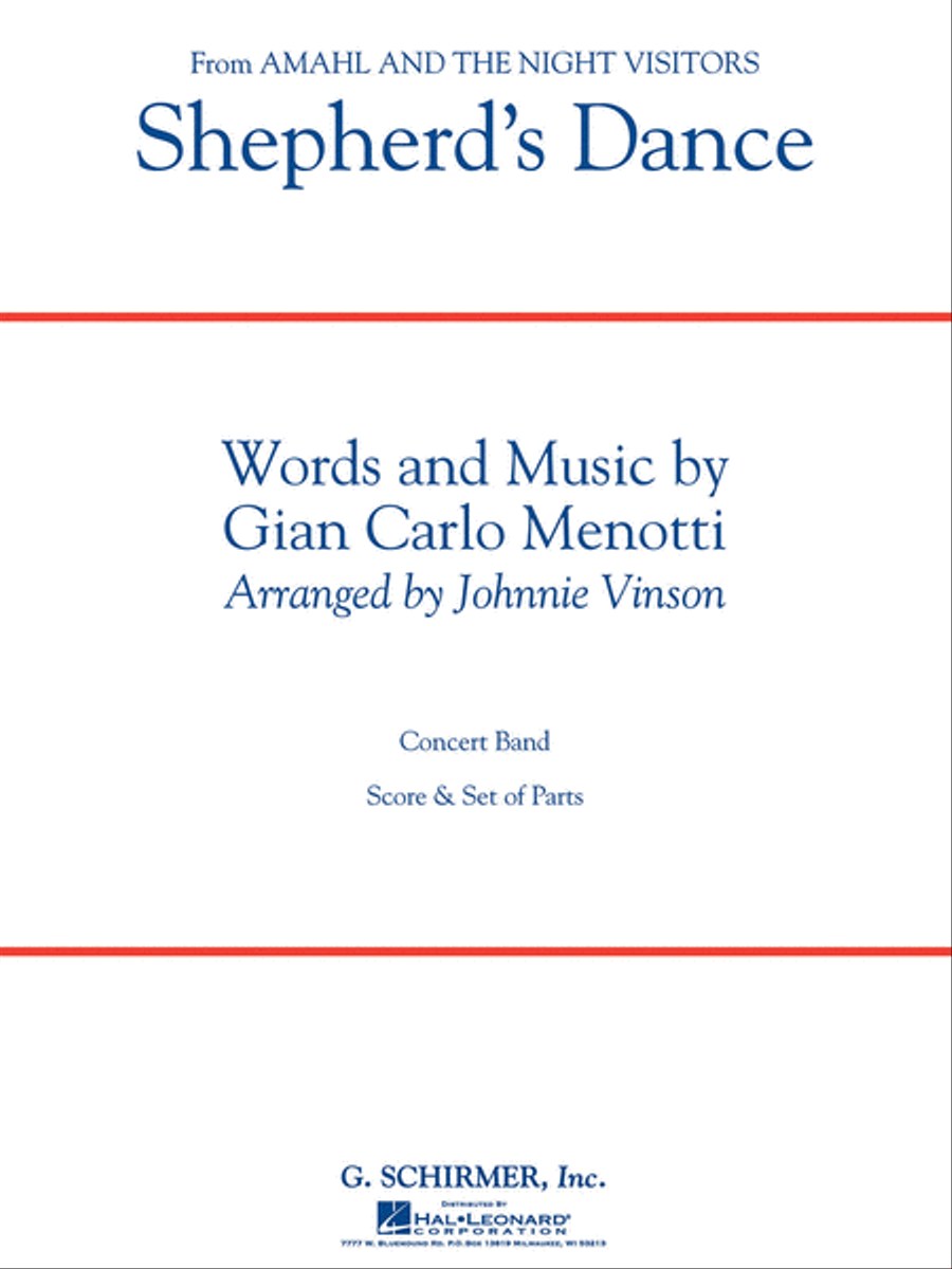 Shepherd's Dance (from Amahl and the Night Visitors) Concert Band scores gallery preview page 1