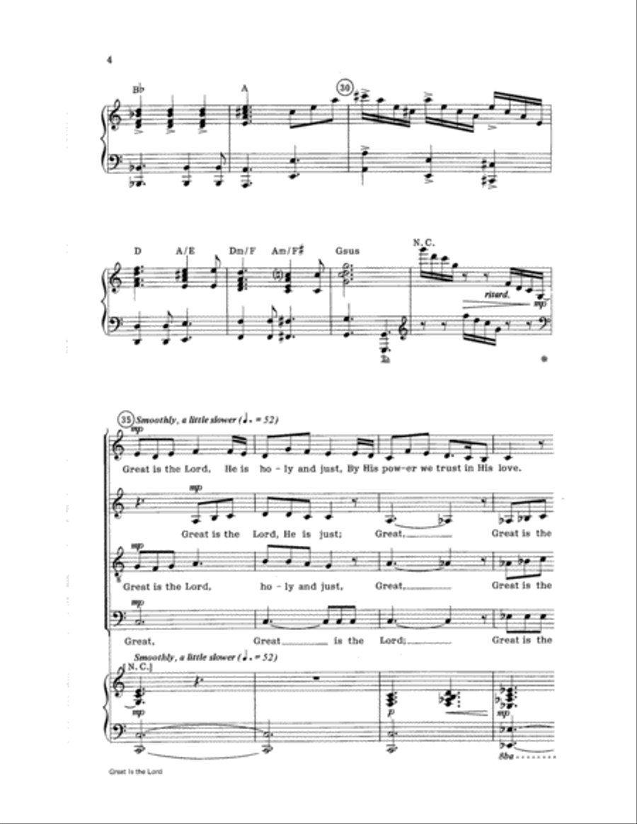 Great Is the Lord Great Is the Lord 4-Part scores gallery preview page 4