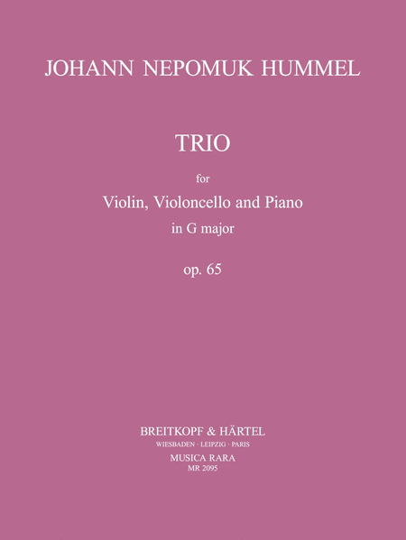 Piano Trio in G major Op. 65