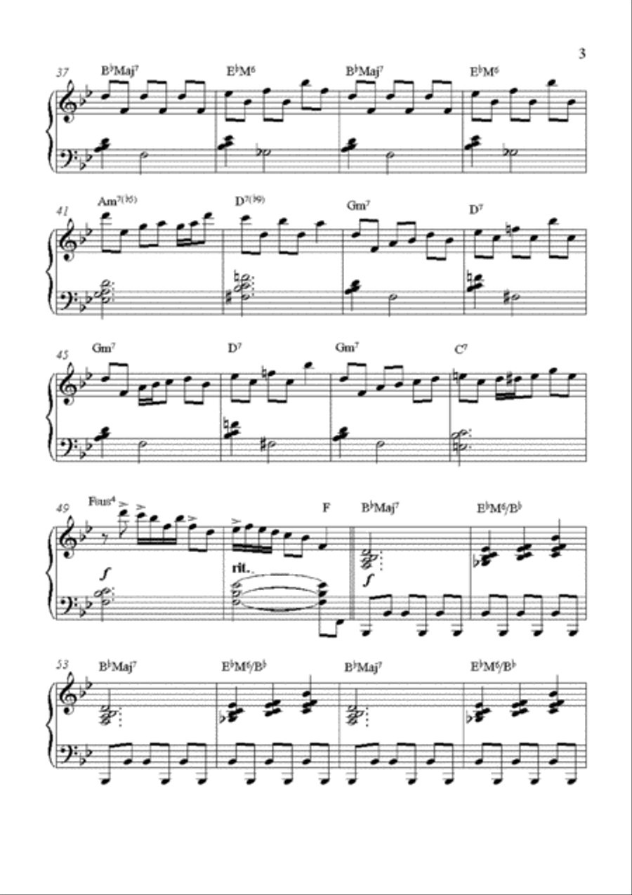 A Child Is Born Piano Solo scores gallery preview page 4