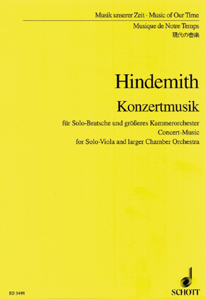 Book cover for Konzertmusik Op. 48 (1930) S.s.