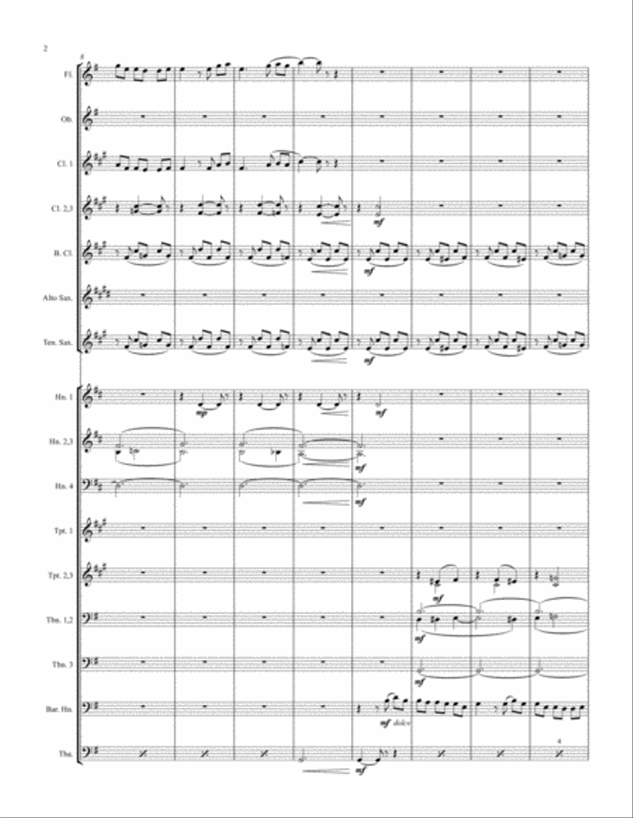 Song of India Concert Band scores gallery preview page 2