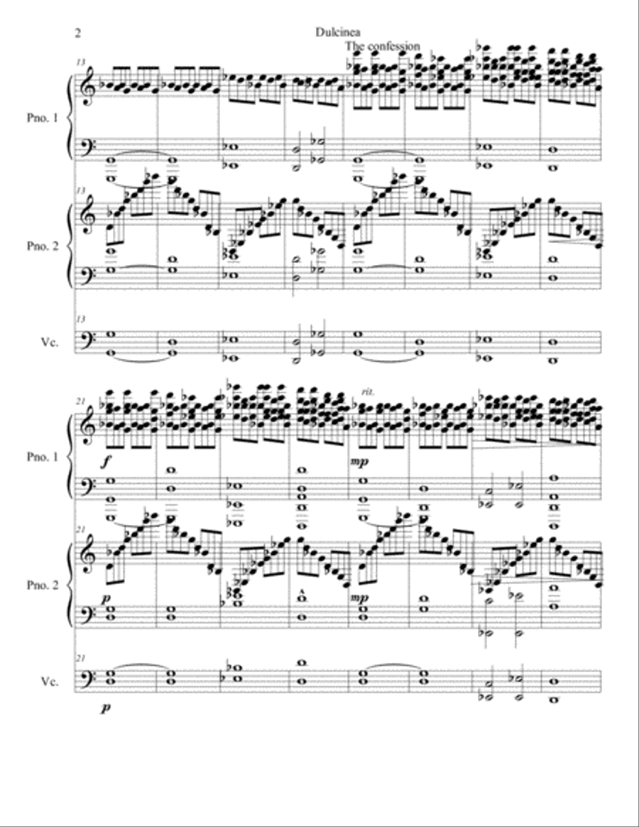 Dulcinea Small Ensemble scores gallery preview page 2
