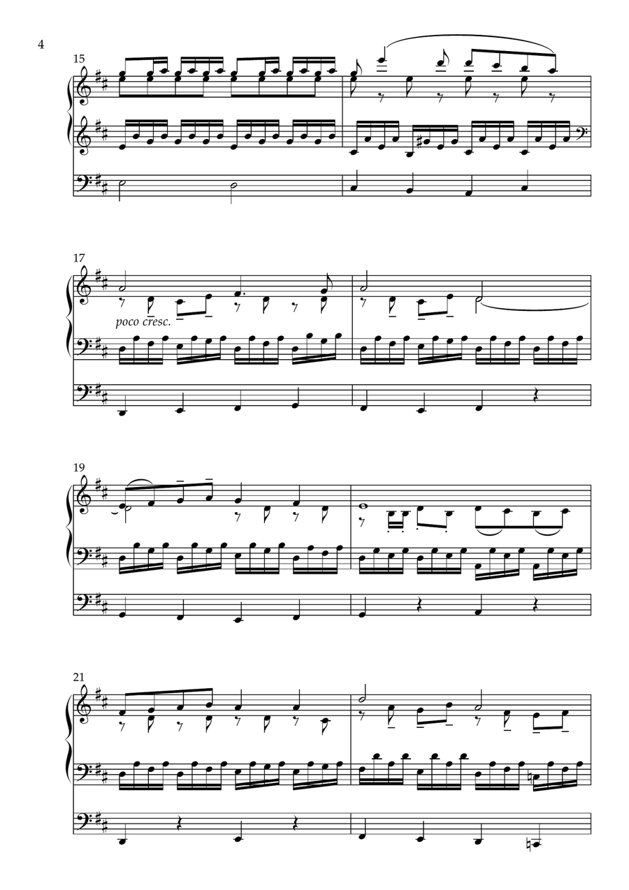 Capriccio U zij de glorie (Thine Be The Glory) Organ Solo scores gallery preview page 4
