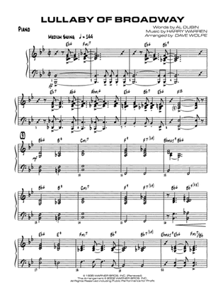Lullaby of Broadway: Piano Accompaniment