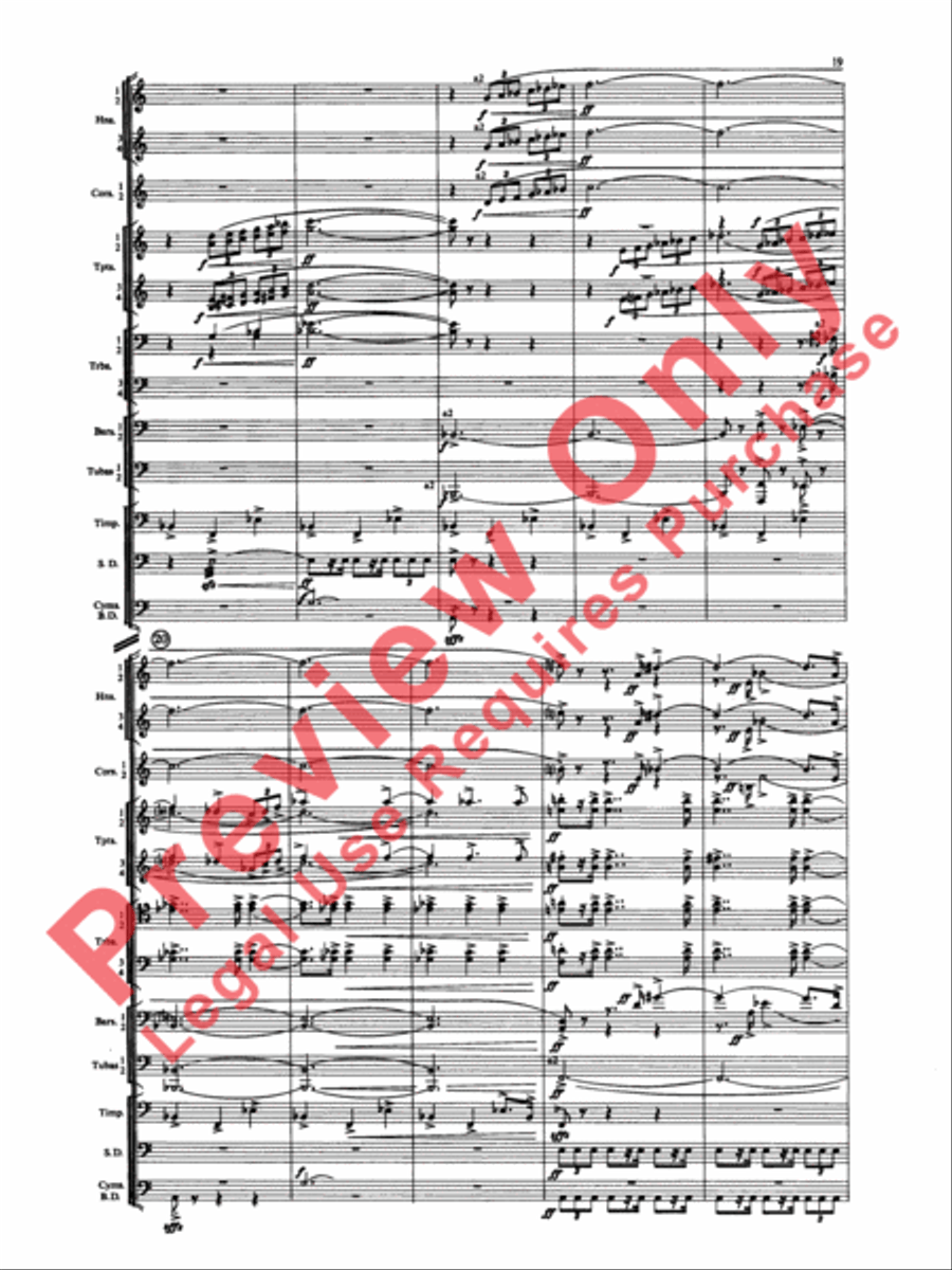 Symphony for Brass and Percussion (score only) Concert Band scores gallery preview page 22