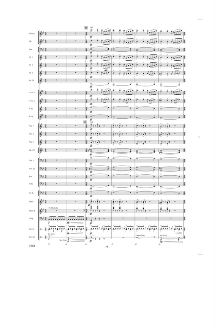 Into the Joy of Spring Concert Band scores gallery preview page 8